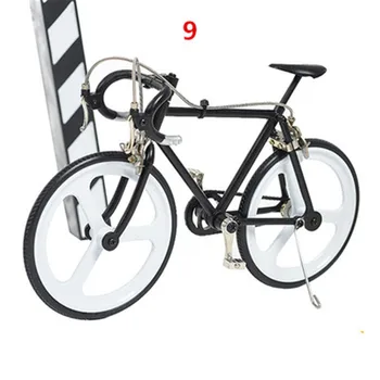 

11 colors road bike zinc alloy DIY assembled model simulation mini bicycle gift riding racing