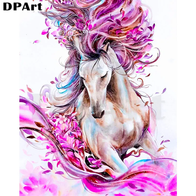 

Diamond Painting 5D Full Square/Round Pink Unicorn Horse Daimond Mosaic Rhinestone Embroidery Cross Stitch Crystal Decor M025