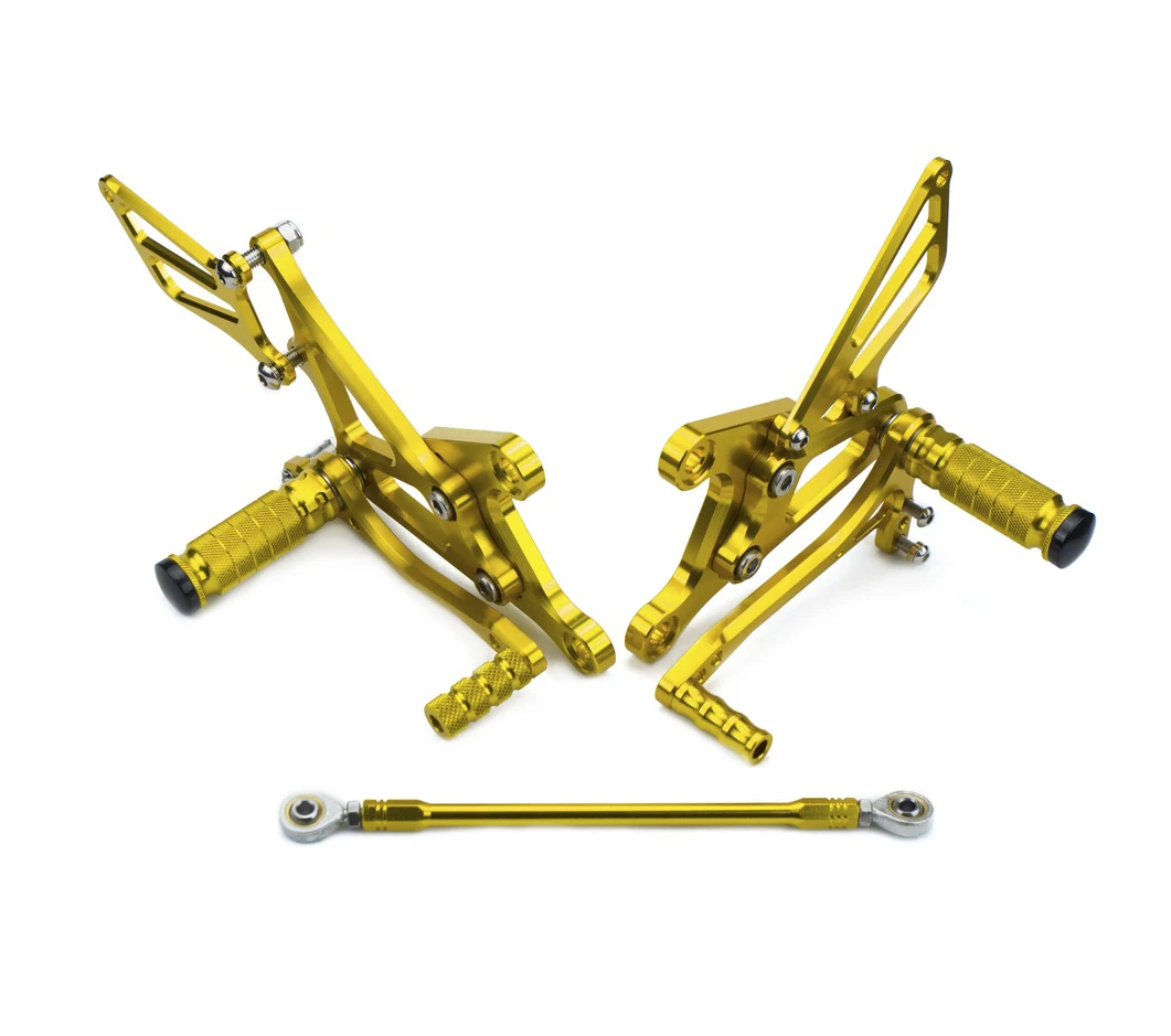 CNC подножка подножки педали подножки задние наборы отдых для Kawasaki Ninja ZX6R ZX6RR ZX600 ZX636 2005 2006 2007 2008