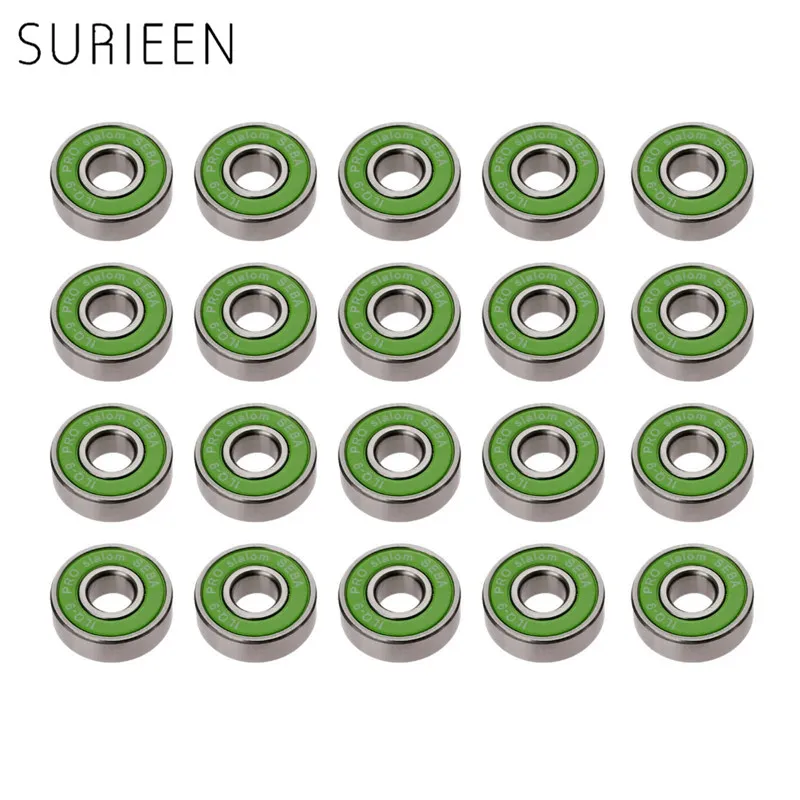 20 قطع surieen ILQ-9 تحمل التزلج الأخدود 8 ملليمتر x 22 ملليمتر x 7 ملليمتر أجزاء مضمنة التزلج واضعة الرول سكيت اكسسوارات بالجملة