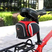 Q159 Free shipping sales increased number CBR bicycles quick release bike seat tail bag mountain bicycle bag saddle seat bag