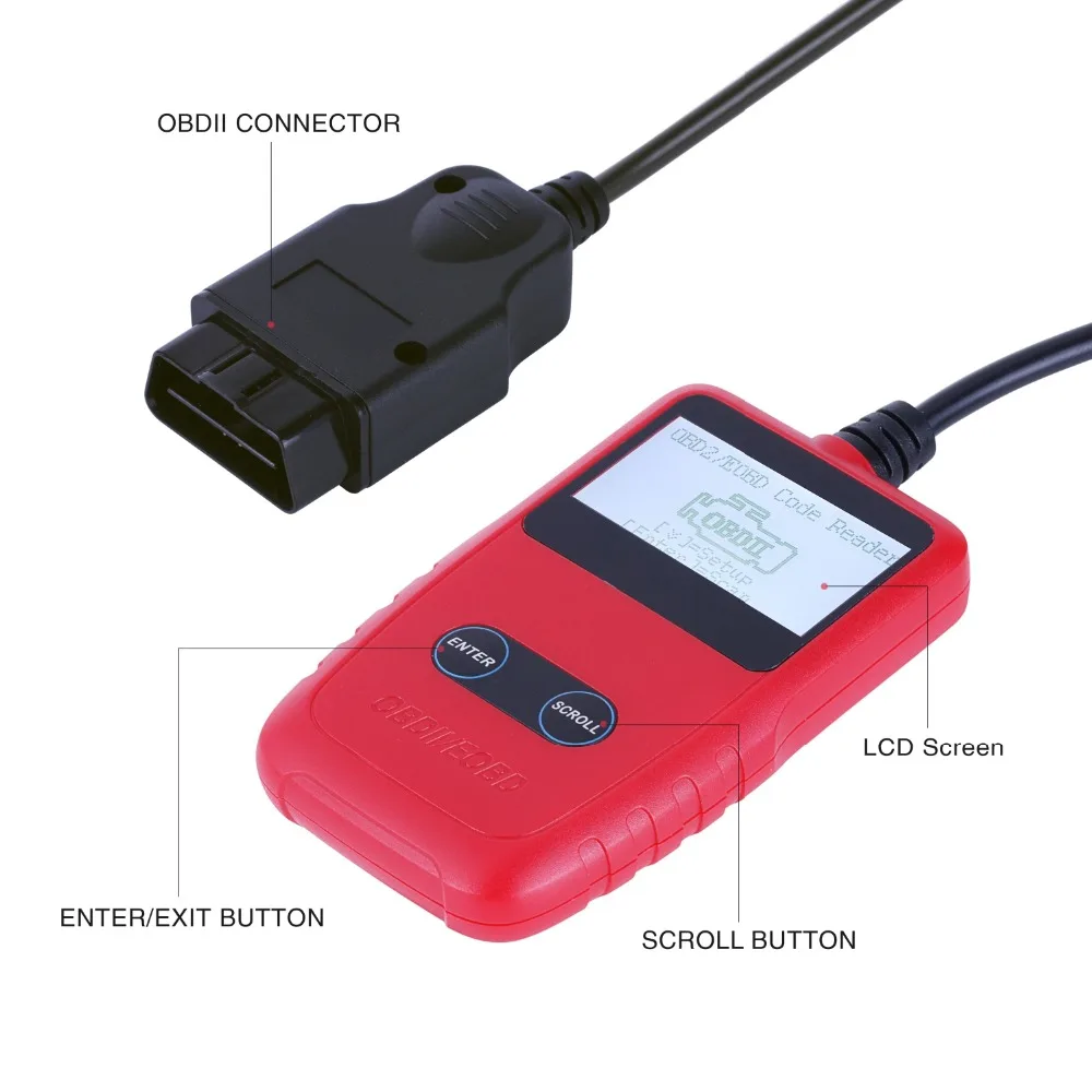 VC309 Car ODB2 Tool OBD II EOBD Car Diagnostic Tool Code Scanner Fault Reader