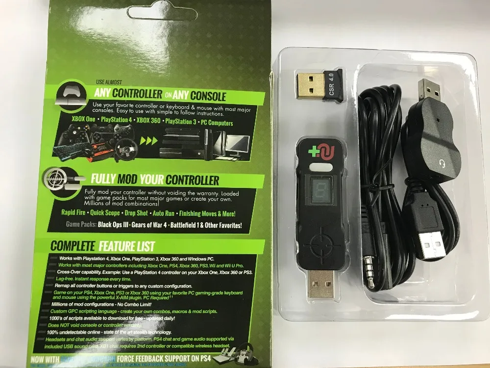 CronusMax плюс игровой пульт дистанционного управления адаптер клавиатура Мышь и контролирует конвертер для PS4/Pro/PS3 для Xbox One/S/360