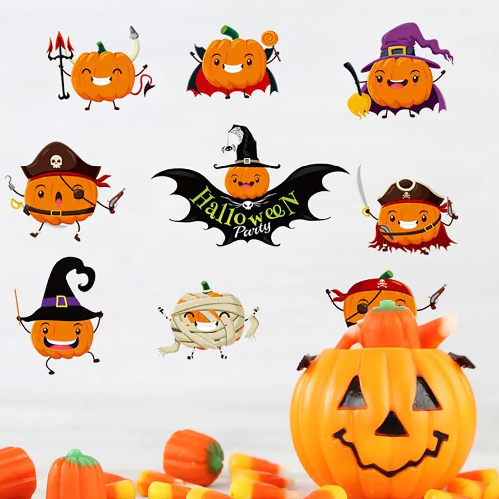 Wall Sticker Halloween Bat Pumpkin Wall Sticker PVC Wall Window