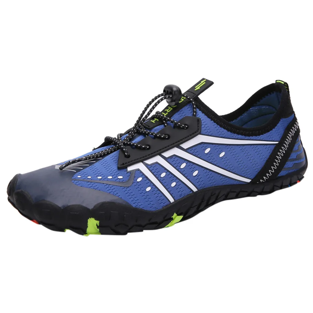 

Striped Leisure platform shoes for male Breathable Mesh Unisex Sneakers Climbing Sneaker Swimming Diving Shoes Hiking shoes