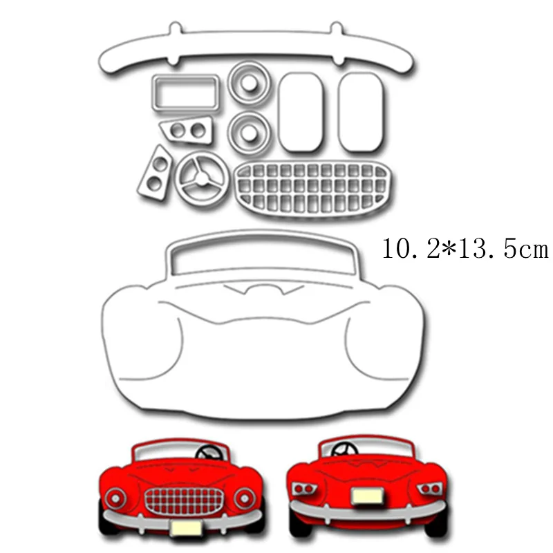 

Cool Sedan Metal Cutting Dies Stencils DIY Scrapbooking Album Paper Cards Craft Decor Embossing New 2019 Template