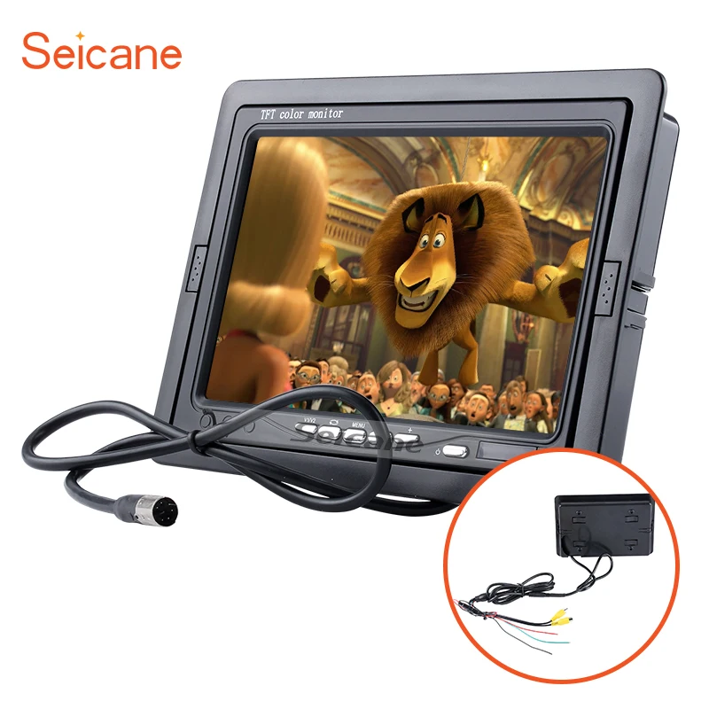 

Seicane 7 inch Universal Parking Monitor Backup Rearview Camera HD 1024*600 TFT LCD Digital Video Recoder DVR Reverse System