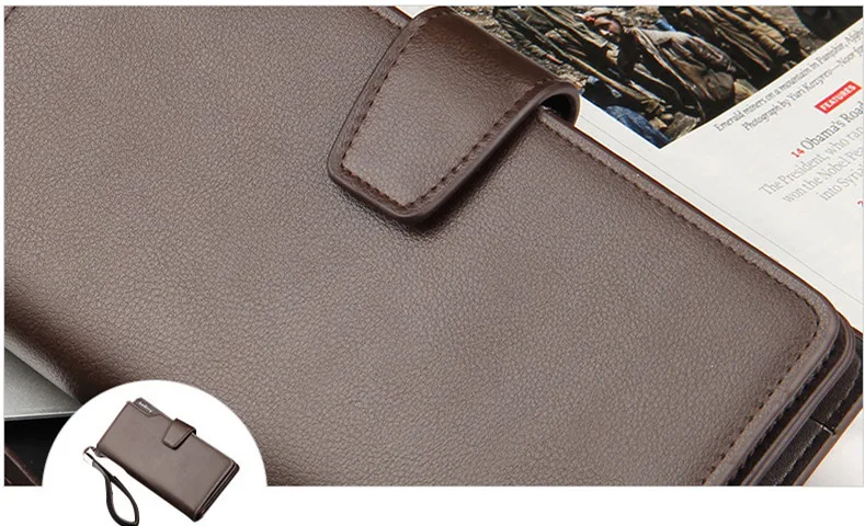 Мужские кошельки baellerry дизайн мужской кошелек Повседневный кошелек клатч брендовый кожаный Длинный кошелек брендовые ручные сумки для мужчин кошелек
