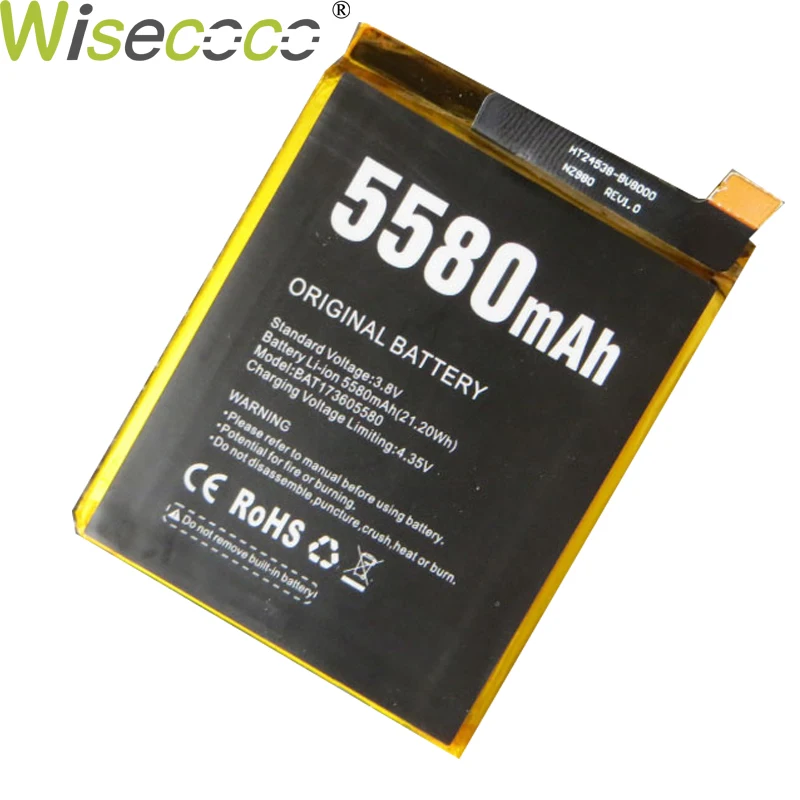 WISECOCO в наличии Высококачественный новый аккумулятор 5580 мАч BAT17M15580 BAT173605580 Для Doogee