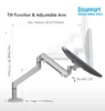 Aluminum height adjustable 17-32 inch LCD LED Monitor Holder Arm Bracket 360 Degree Rotate Computer Monitor Mount Stand OZ-1 ► Photo 3/6