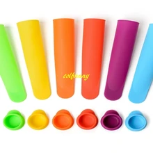 12 шт./партия,, 19,5*4,4 см Форма для мороженого, леденец, форма для кухни, сделай сам, силиконовые мороженое, поп-формы, смешанные цвета