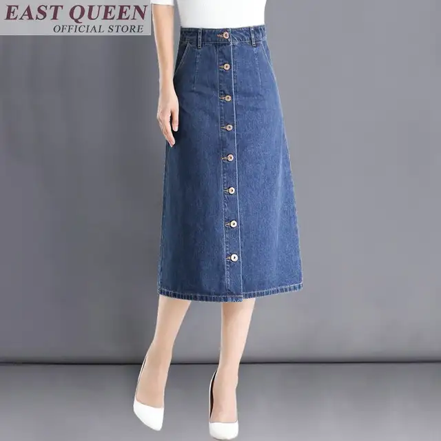 long jean skirts queen size