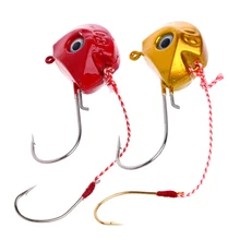 60 80 г свинцовая головка приманки Джиги с одним крюком аксессуары лодка рыбалка Enquipment