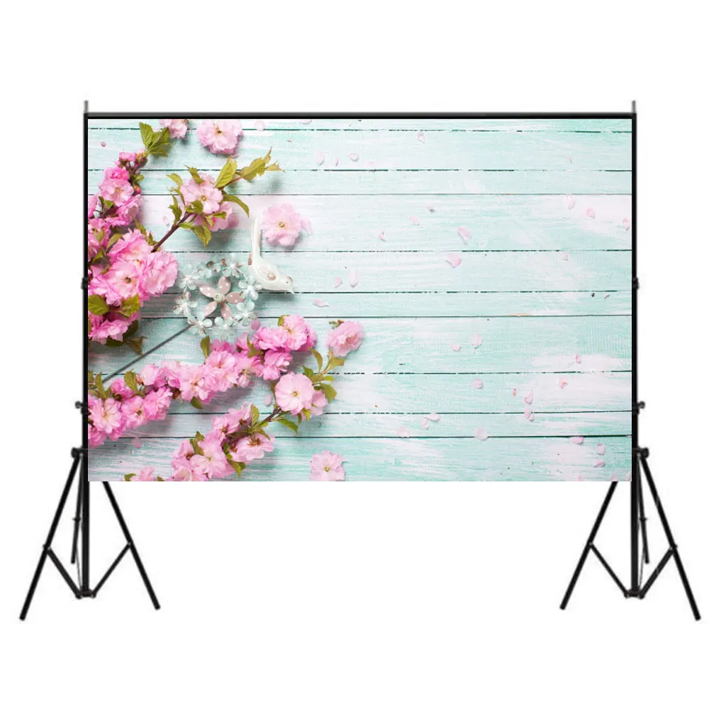 

5x7FT Model Photographic Backdrops Sky Blue Wall Simulation Flowers Wedding & Engagement Party Theme Photography Background