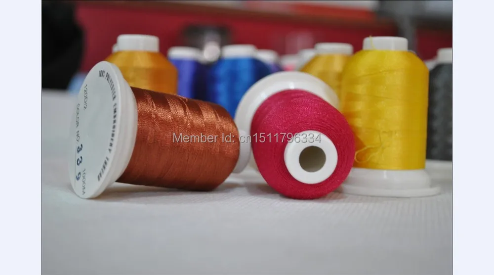 Горячая продажа Simthread 1000 м/конус полиэстер домашняя машина вышивка нить с 112 шт + 10