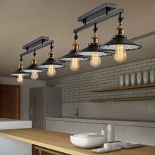 Американский Кантри Антикварная Потолочный Светильник Старинные подвесной Светильник Loft Промышленного Освещения Дома С Эдисон Лампы для Столовой