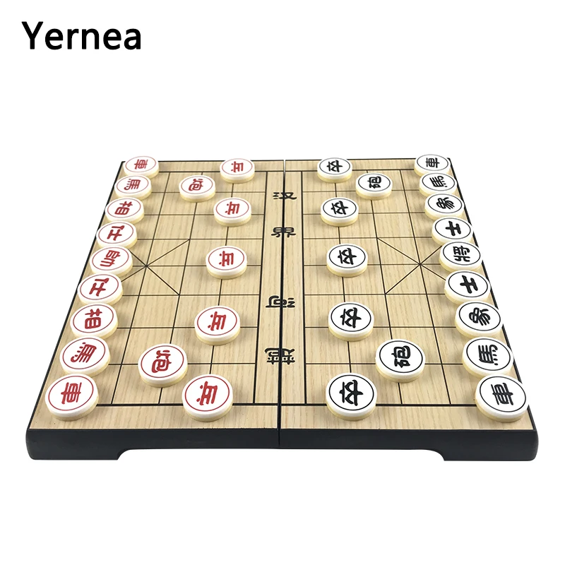 

New Funny Folding Plastic China Chess Magnetie Features Magnetie Chess Games Entertainment Board Game Chess Pieces