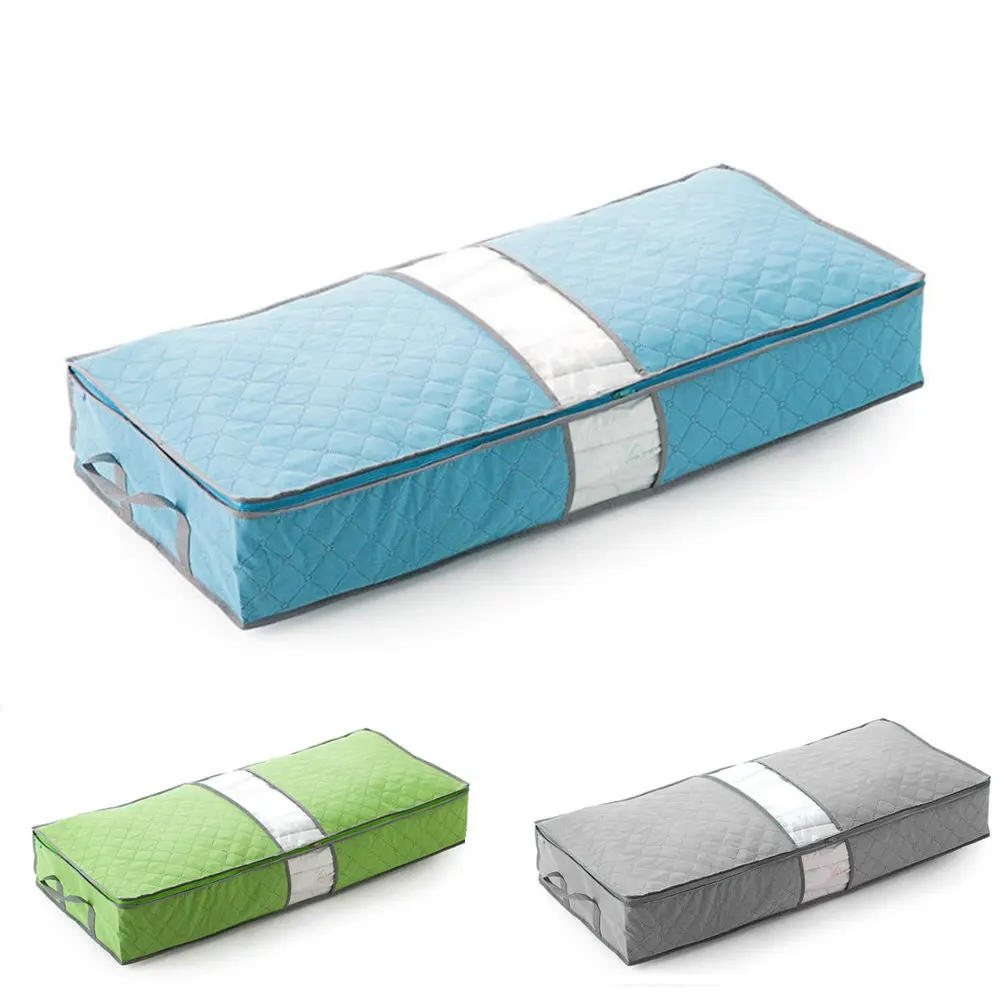

Quilt storage bags Under-Bed Organizer Under the Bed Storage Bag Box Gray for Clothes Blankets 3 Colors