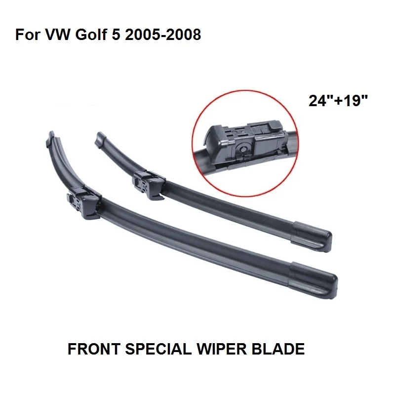 Wipers Blade For Volkswagen For VW Golf 5 2005 2008 24''+19'' Car