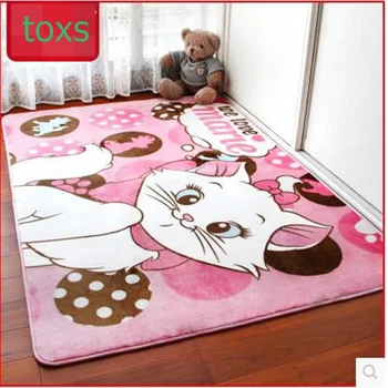 

Cartoon bedroom carpet mat mats coffee table yoga mat child real thickening crawling mat coral fleece matirial 130cm*185cm