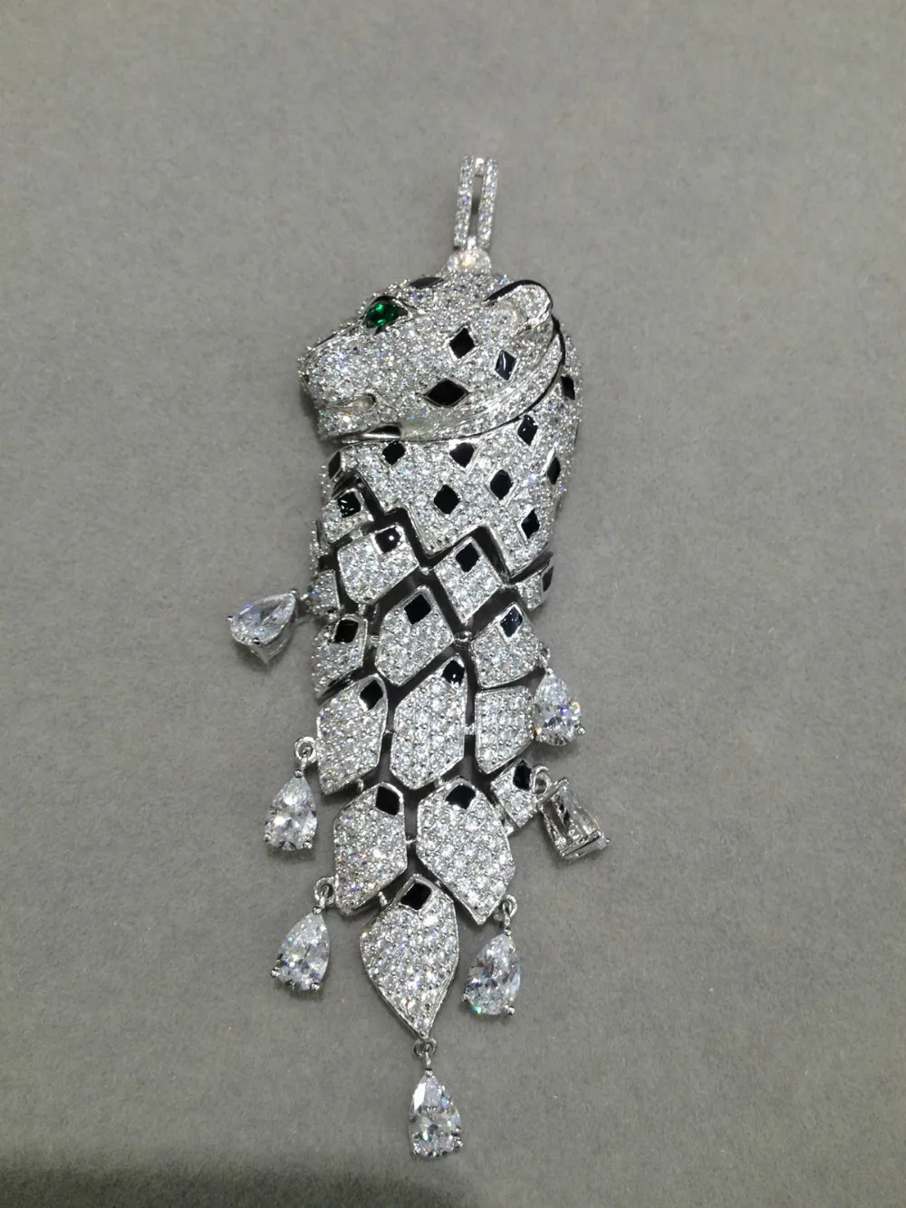Animal Leopard Pendant Women Jewelry Fashion 925sterling silver with
