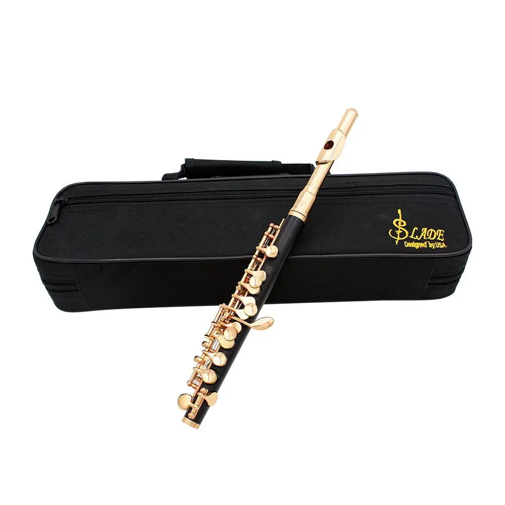 Половинная флейта пикколо Мельхиор посеребренный C Ключ тон 16 отверстий Piccolo w/чехол для отвертки деревянные духовые инструменты