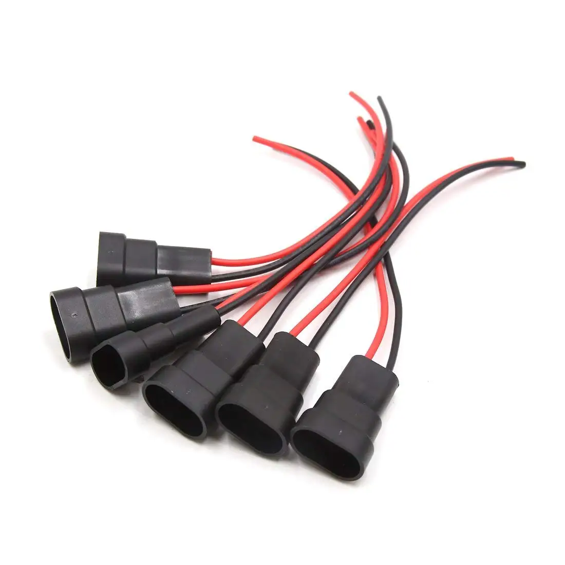 

uxcell 6Pcs 9005 Fog Light Bulb Extension Wire Harness Female Socket Connector for Car