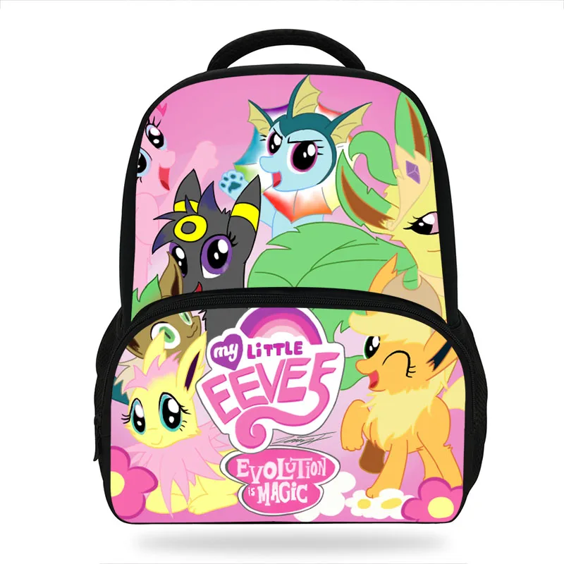 

Children Anime Pokemon Jolteon Animals Backpack Girls Cartoon Cute Kindergarten Backpacks Kids School Bags Bookbag
