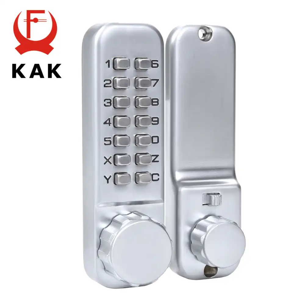 Kak Zinc Alloy Keyless Combination Mechanical Digital Door Lock No