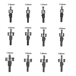 12 шт. отверстие Пилы зуб комплект Нержавеющая сталь Бурильные долото набор резак инструмент m2 HSS Отверстие Пилы набор резак Бурильные