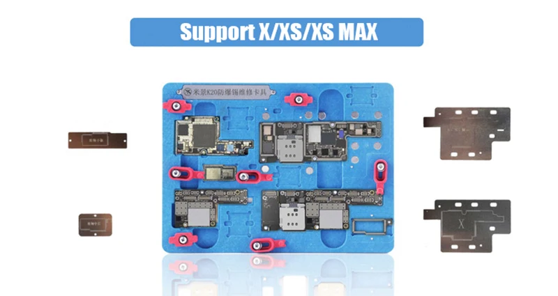 Держатель печатной платы Ремонт приспособление для iPhone X XS MAX материнская плата посадки олова с BGA реболлинга трафарет A11 удалить черный клей