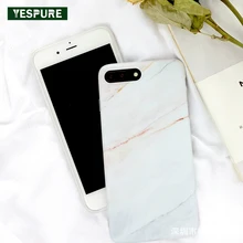 

YESPURE White Marble Mobile Phone Silicone Case for Iphone 7plus Hot Sale Phone Accessories Mobile Cheap Cell Phone 5.5inch