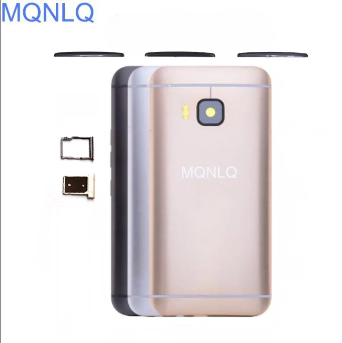 

MQNLQ New Aluminum Battery Housing Back Door Replacement for HTC One M9 Case With Top Cover + Sim Tray + SD TF Tray + Side butto