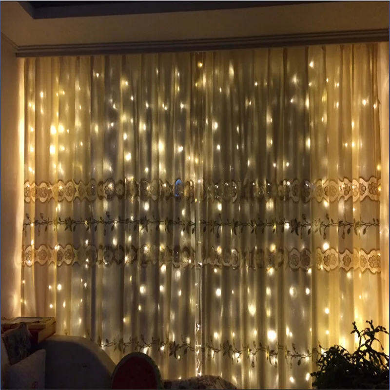 6x2 5 480LED занавески светодиодные сосульки гирлянды рождественские сказочные огни