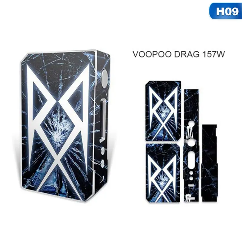 Наклейки на электронные сигареты для VOOPOO DRAG TC 157W коробка мод наклейка на обложку