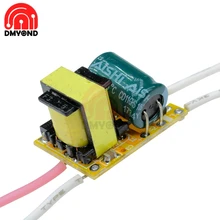 3W DC 9 V-12 V LED Light ไดรฟ์ Transfomer ชิปแหล่งจ่ายไฟ AC 85- 265V 3W Radiating โมดูล 100mA(China)