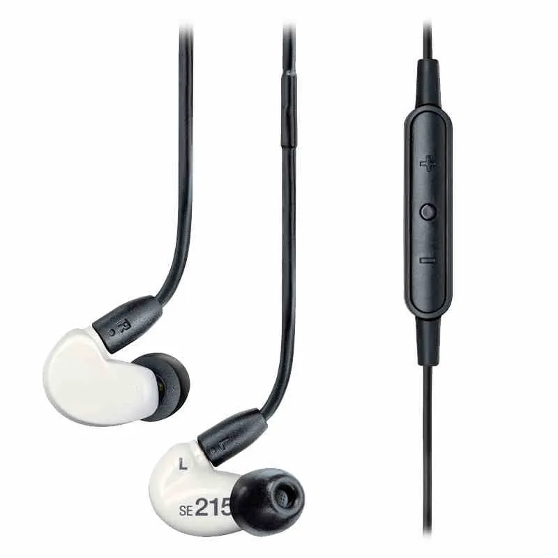 

New Arrival DIY SE215M + SPE SE215M+ mic wire-controlled noise reduction HIFI Earphone in-ear for iPhone 7 MP3 headset PK IE80