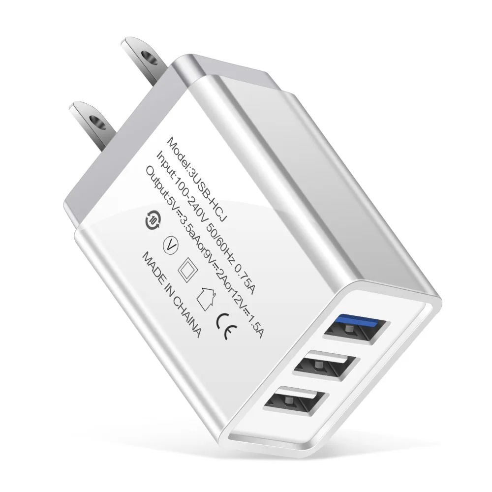 us plug charger white