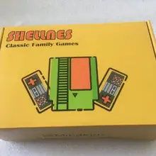 Ретро игровая консоль NTSC и PAL-B tv портативная Встроенная 118 классические различные игры двойной геймпад 14 игр может экономить батарею