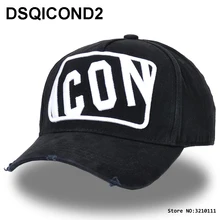 DSQICOND2 бренд DSQ Casquette шапки с твердым узором буквы значок Casquette папа хип-хоп бейсболка Snapback кепки для мужчин Woma