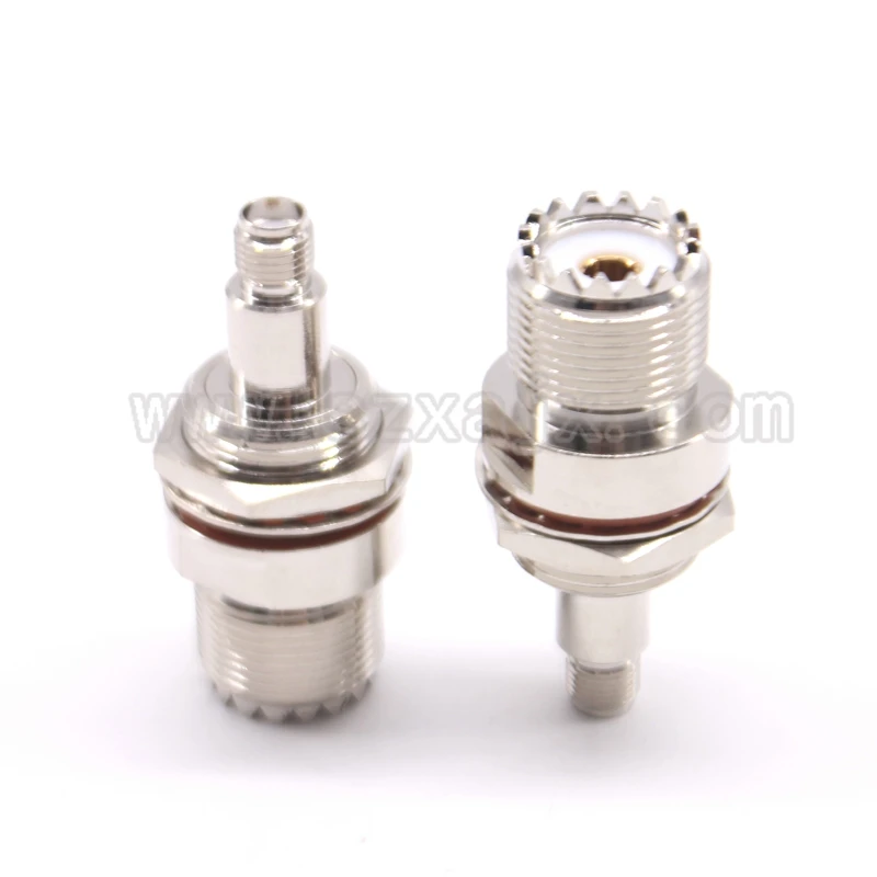 

Rf coaxial connector SO239 UHF female to SMA female bulkhead with O-ring Waterproof circle