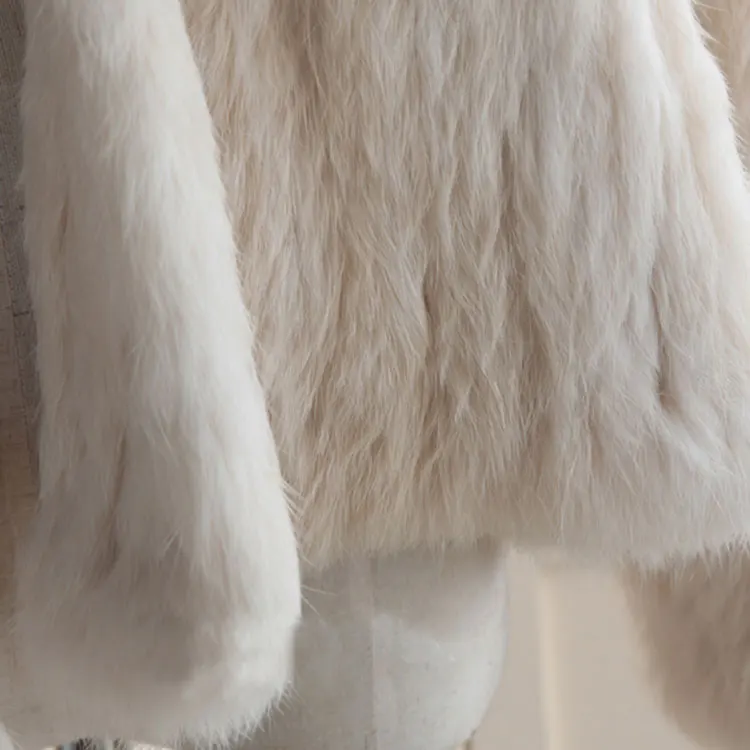 15 цветов,, зимнее женское вязаное пальто из натурального меха кролика, австралийская Женская свободная Меховая куртка, пальто, плотное пальто, верхняя одежда