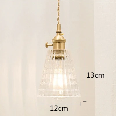 Скандинавский стиль лофт латунные стеклянные настенная лампа E27 220 В светодиодный настенный светильник для столовой спальни ванной кабинета прохода ресторана отеля - Цвет абажура: D