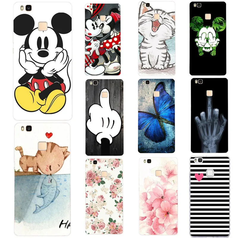 

For Huawei P9 Lite Case Huawei P9 Lite Mini Silicone Soft Cover For Huawei P8 Lite Y6 II Y5 II Y3 Y5 2017 Cover Coque Bumper