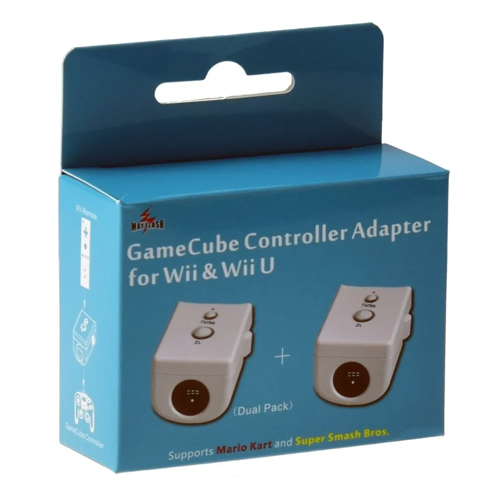 ViGRAND 2 шт. Mayflash двойной пакет для GameCube GC контроллер адаптер конвертер для wii U