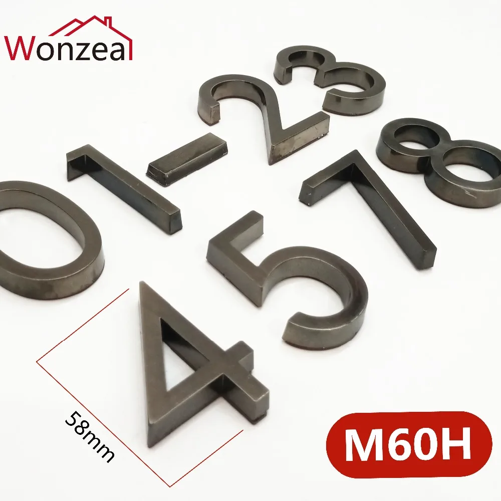 M60H银灰塑料门牌9款=06混合