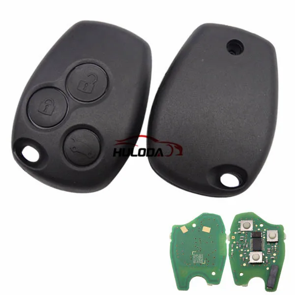 

Original For Renault 3 button remote key with 433mhz & 7961(HITAG AES) chip no blade