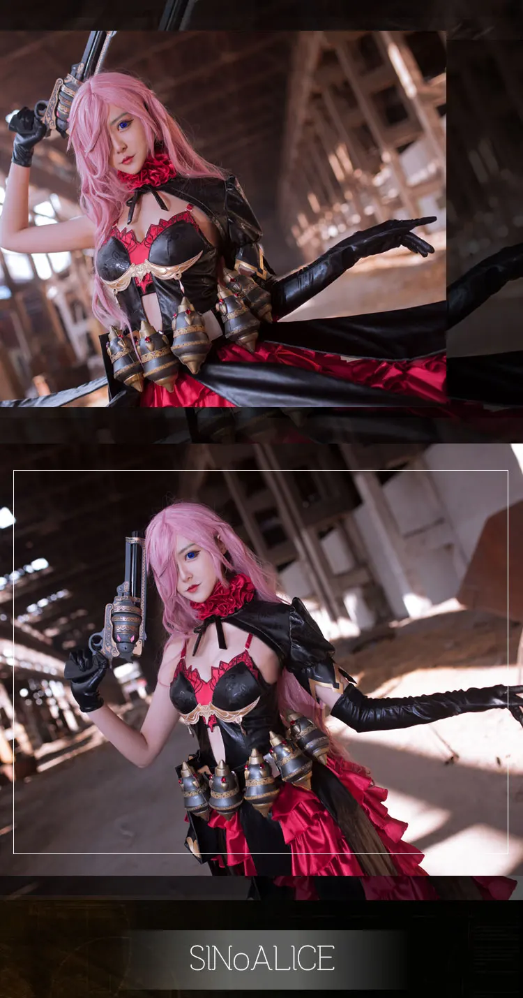 CosplayLove SINoALICE Cosplay Costume Dead Alice Cinderella Dress Cosplay Costume Full Suit Custom Made (8)