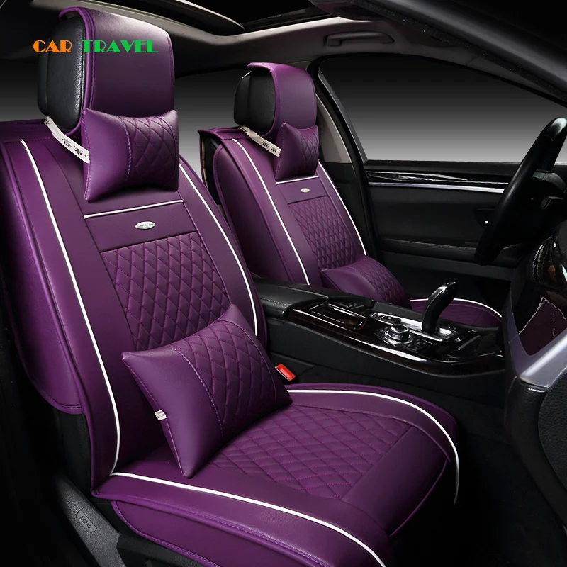 Car Travel seat cushion Leather car seat covers For Mitsubishi ASX Lancer FORTIS Outlander auto