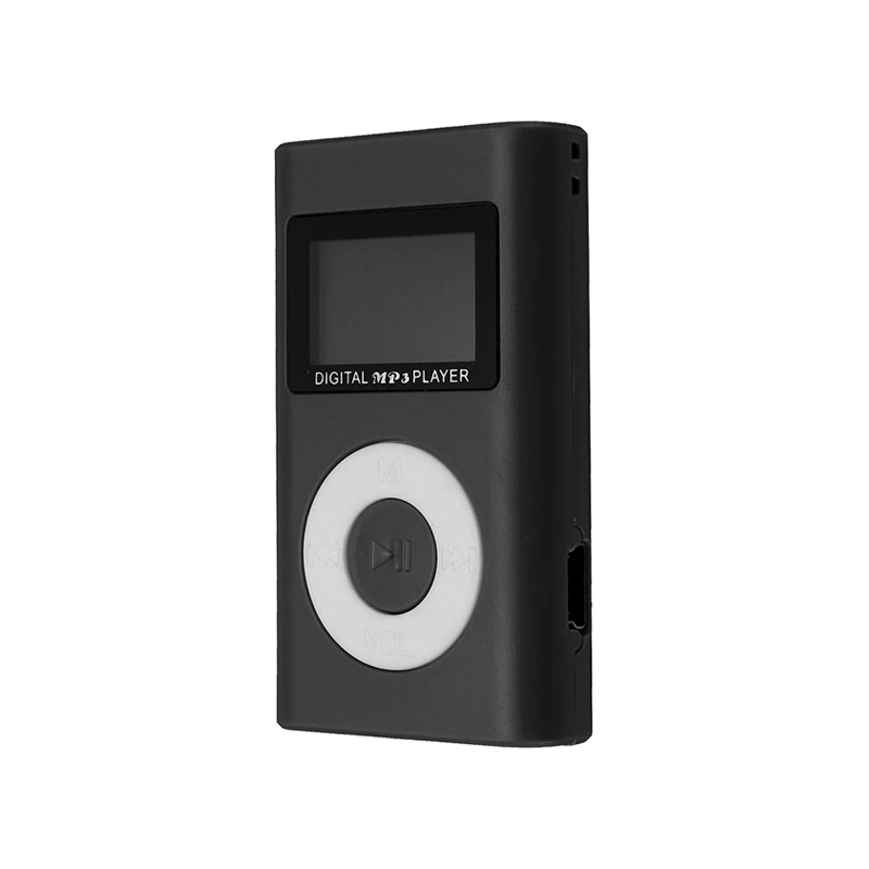 LEORY Мини Портативный USB MP3 плеер с наушниками ЖК-экран Поддержка 32 ГБ Micro SD TF кард-ридер для спорта музыкальный плеер MP3